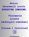 Arkusz obserwacji DORADZTWO ZAWODOWE SPP- materiał edukacyjny w formie cyfrowej  1