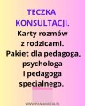 Teczka konsultacji z rodzicami- pakiet do rozmów- materiał edukacyjny w formie cyfrowej  1