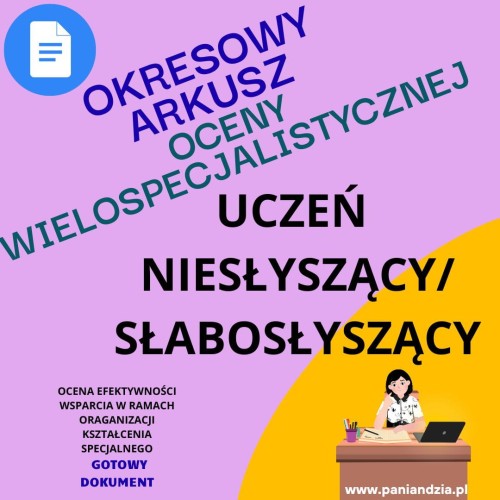Okresowe WOPFU- NIESŁYSZĄCY/ SŁABOSŁYSZĄCY- materiał edukacyjny w formie cyfrowej