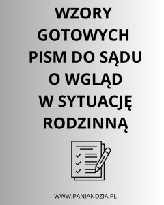 Wzory pism do sądu- materiał edukacyjny w formie cyfrowej