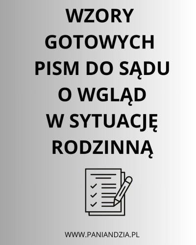 Wzory pism do sądu- materiał edukacyjny w formie cyfrowej