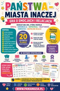 Gra profilaktyczna/ tydzień projektowy- emocje i relacje- materiał edukacyjny w formie cyfrowej. 