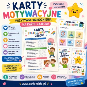 Karty motywacyjne na zajęcia z form PPP- materiał edukacyjny w formie cyfrowej 