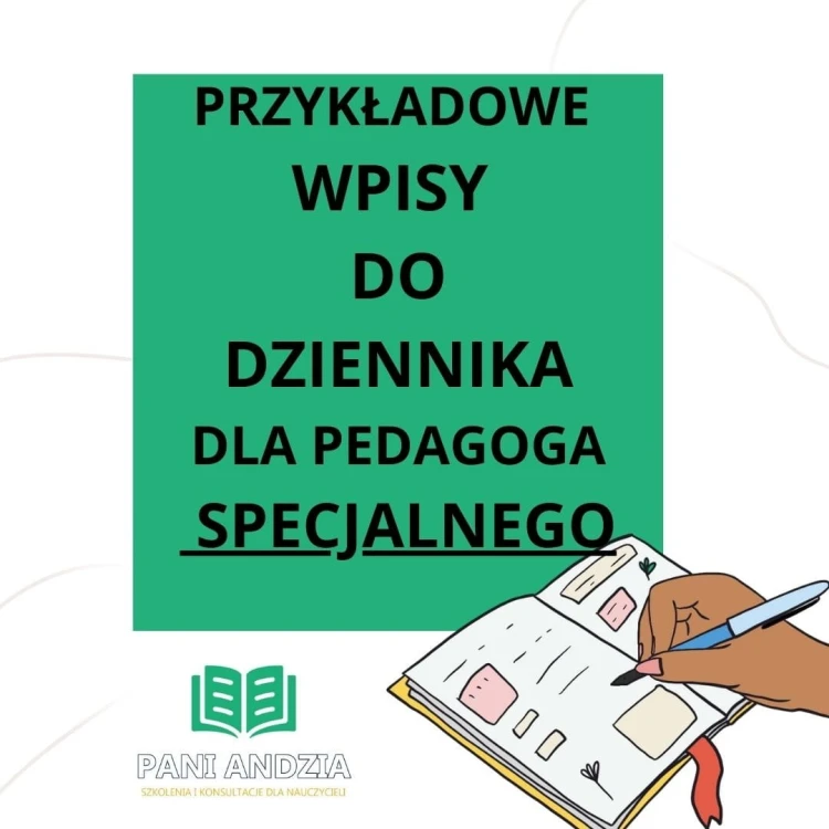 wpisy do dziennika pedagoga specjalnego