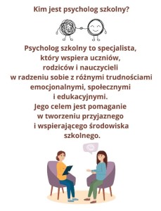 Psycholog szkolny- gazetka. Materiał edukacyjny w formie cyfrowej. 