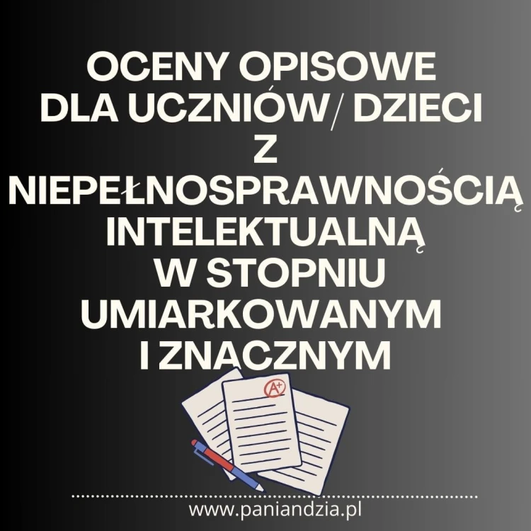 oceny opisowe uczeń ze SPE