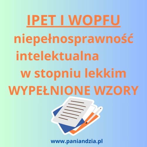 IPET niepełnosprawność intelektualna w st. lekkim- materiał edukacyjny w formie cyfrowej