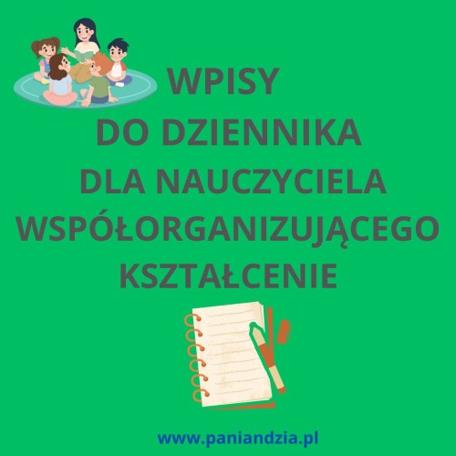 WPISY DO DZIENNIKA NW- materiał edukacyjny w formie cyfrowej 