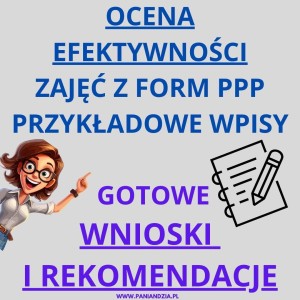WNIOSKI I REKOMENDACJE. OCENA EFEKTYWNOŚCI FORM PPP- materiał edukacyjny w formie cyfrowej. 