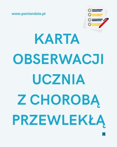 Karta obserwacji- choroba przewlekła- materiał edukacyjny w formie cyfrowej 