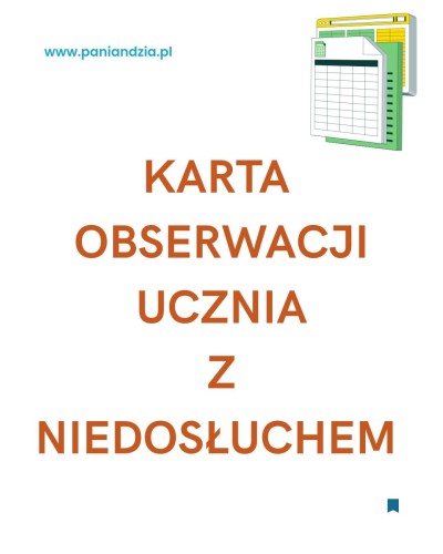 Karta obserwacji ucznia z niedosłuchem- materiał edukacyjny w formie cyfrowej