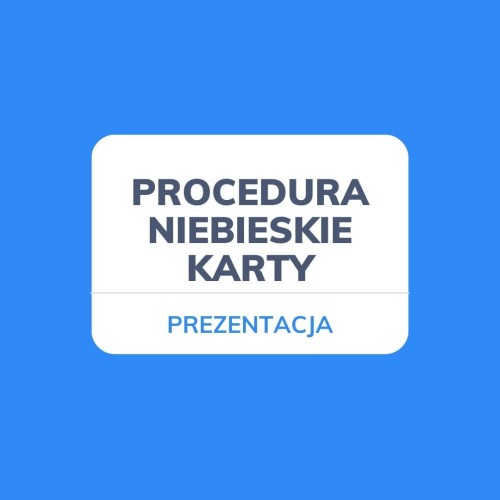 PREZENTACJA NA TEMAT PROCEDURY "NIEBIESKIE KARTY"  MATERIAŁ EDUKACYJNY W FORMIE CYFROWEJ