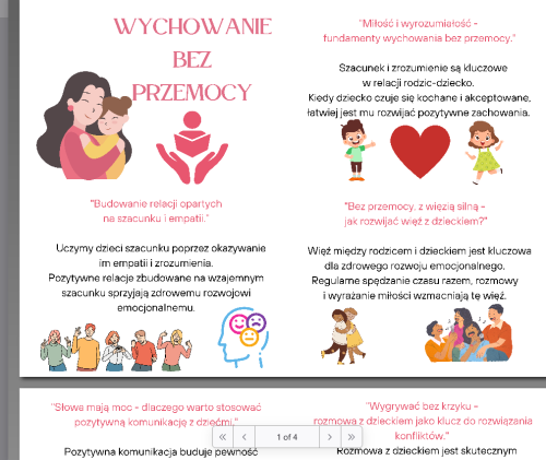 WYCHOWANIE BEZ PRZEMOCY GAZETKA MATERIAŁ EDUKACYJNY W FORMIE CYFROWEJ