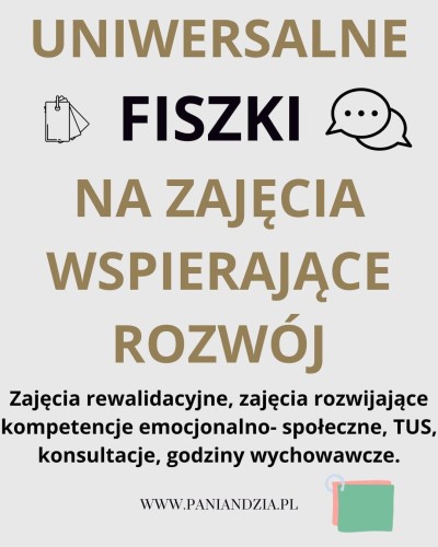 Fiszki do rozmów i rozwoju- materiał edukacyjny w formie cyfrowej 
