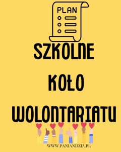 Szkolne koło wolontariatu- materiał edukacyjny w formie cyfrowej 
